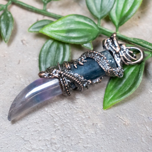 Fluorite Dragon Necklace #4