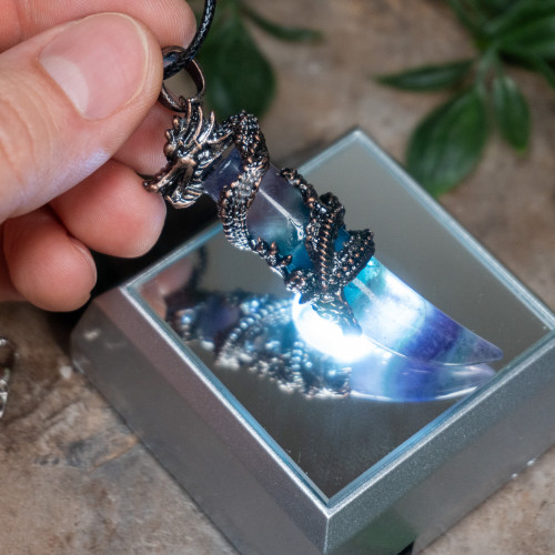 Fluorite Dragon Necklace #2