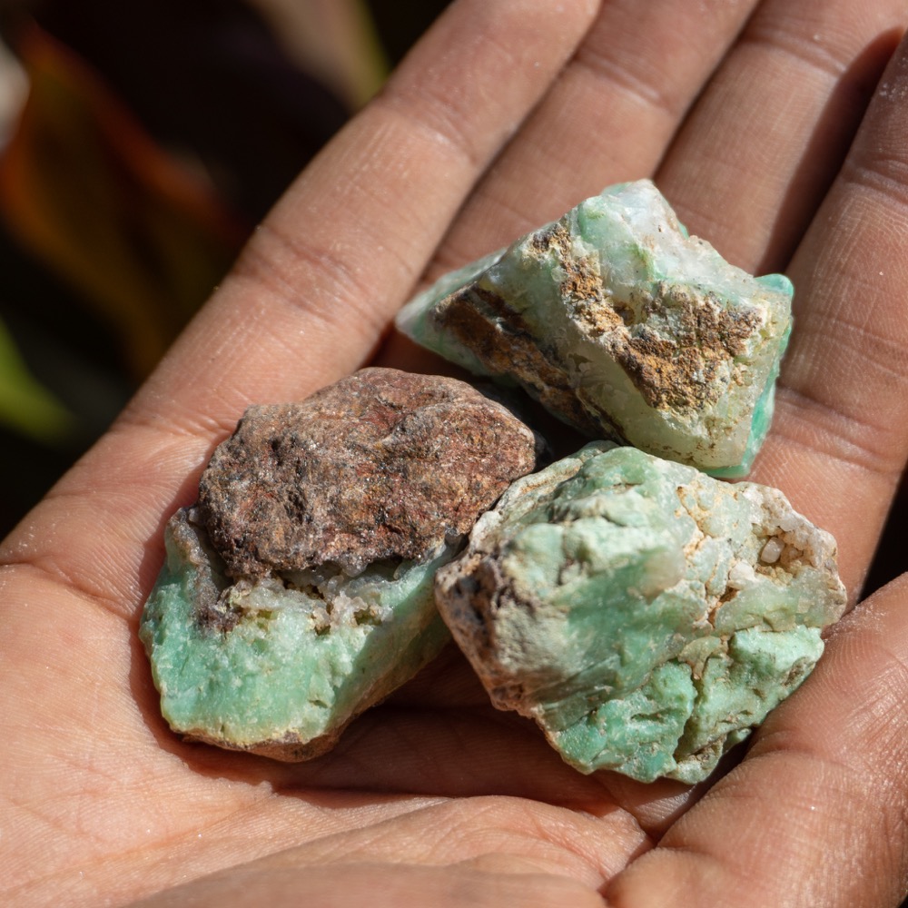 Small Raw Chrysoprase - The Crystal Council