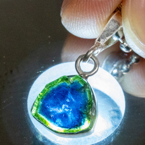 Blue and Green Tourmaline Necklace #1
