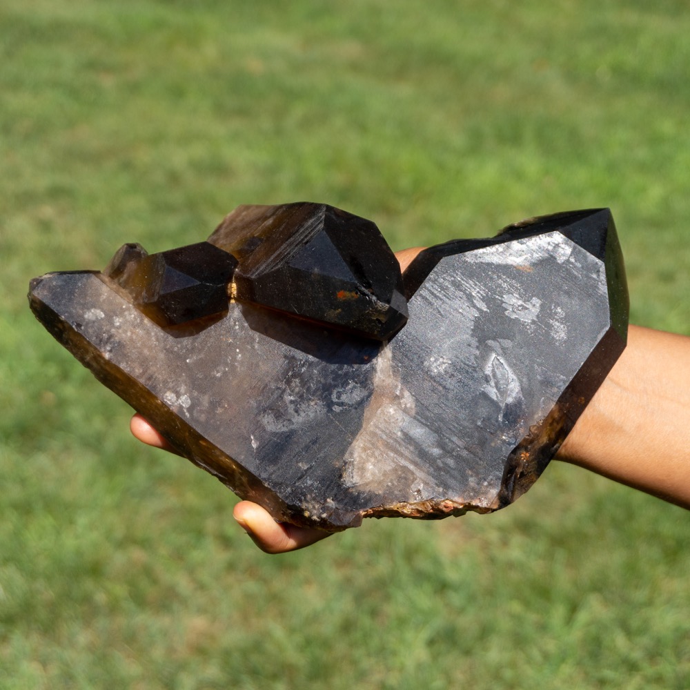 Citrine & Smoky Quartz Japan Law Twin Family