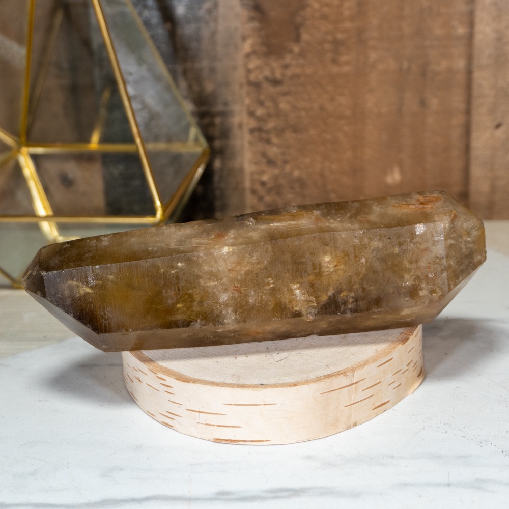 Double Twin Terminated Citrine Point #4