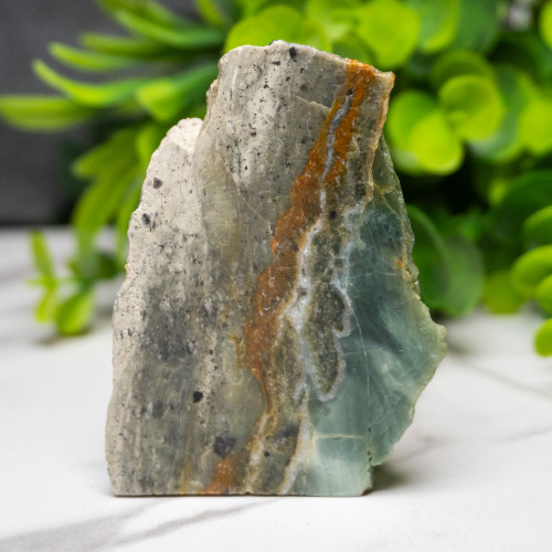 Green Opalized Wood Slice #2