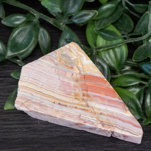 Pink Lace Chalcedony Slice #6