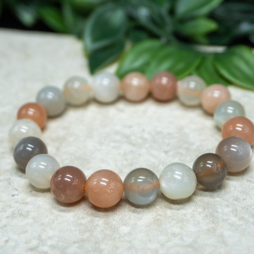 Multi Moonstone Bracelet 10mm