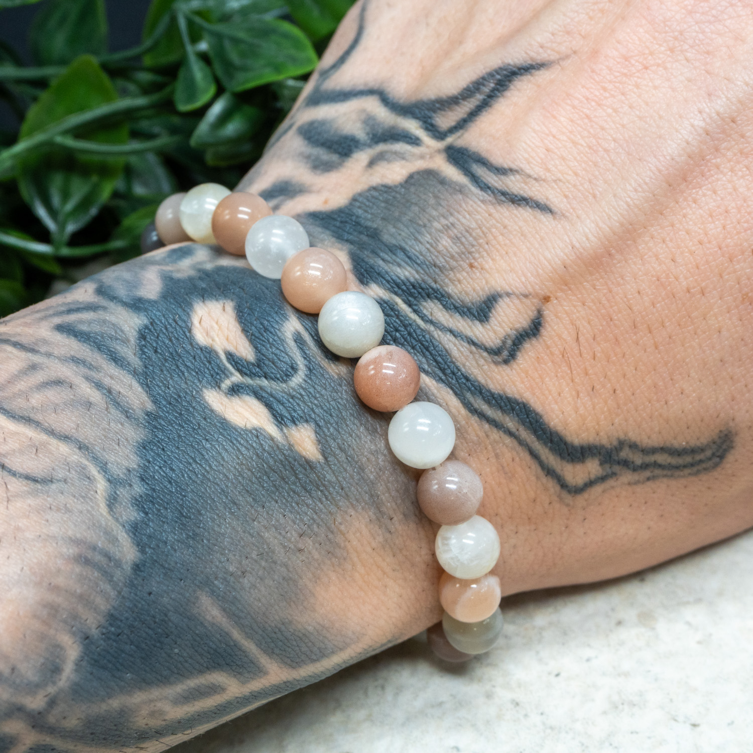 Multi Moonstone Bracelet 8mm