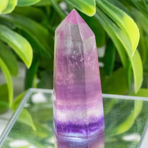 Small Rainbow Fluorite Tower #6