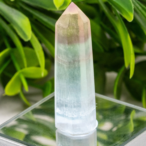 Small Rainbow Fluorite Tower #3