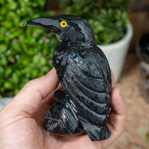 Large Black Onyx Raven