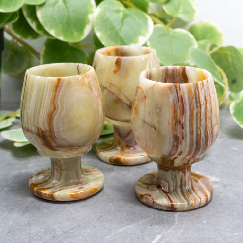 Green Onyx Drinking Goblet