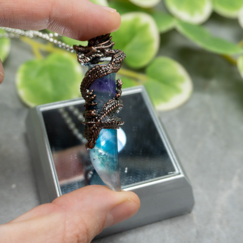 Fluorite Dragon Necklace #6