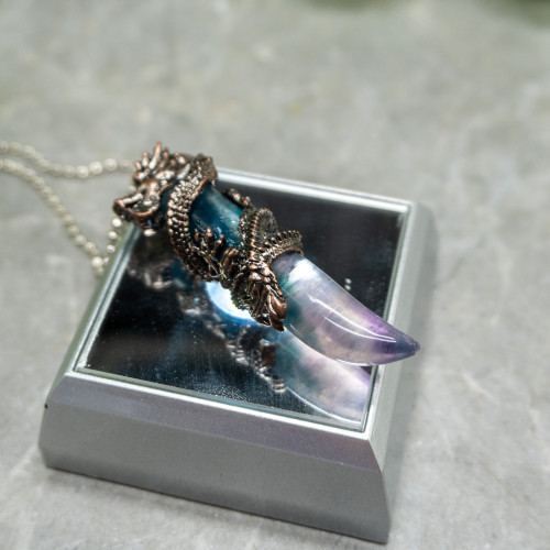 Fluorite Dragon Necklace #3