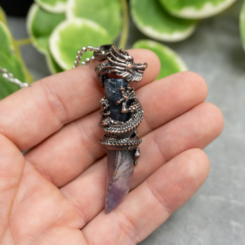 Fluorite Dragon Necklace #2