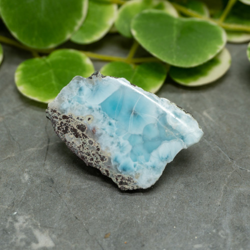Half Polished Larimar #7