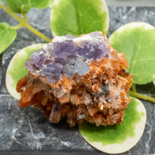 Creedite with Purple Fluorite #1