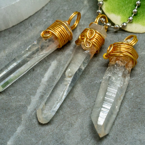Lemurian Quartz Necklace Random