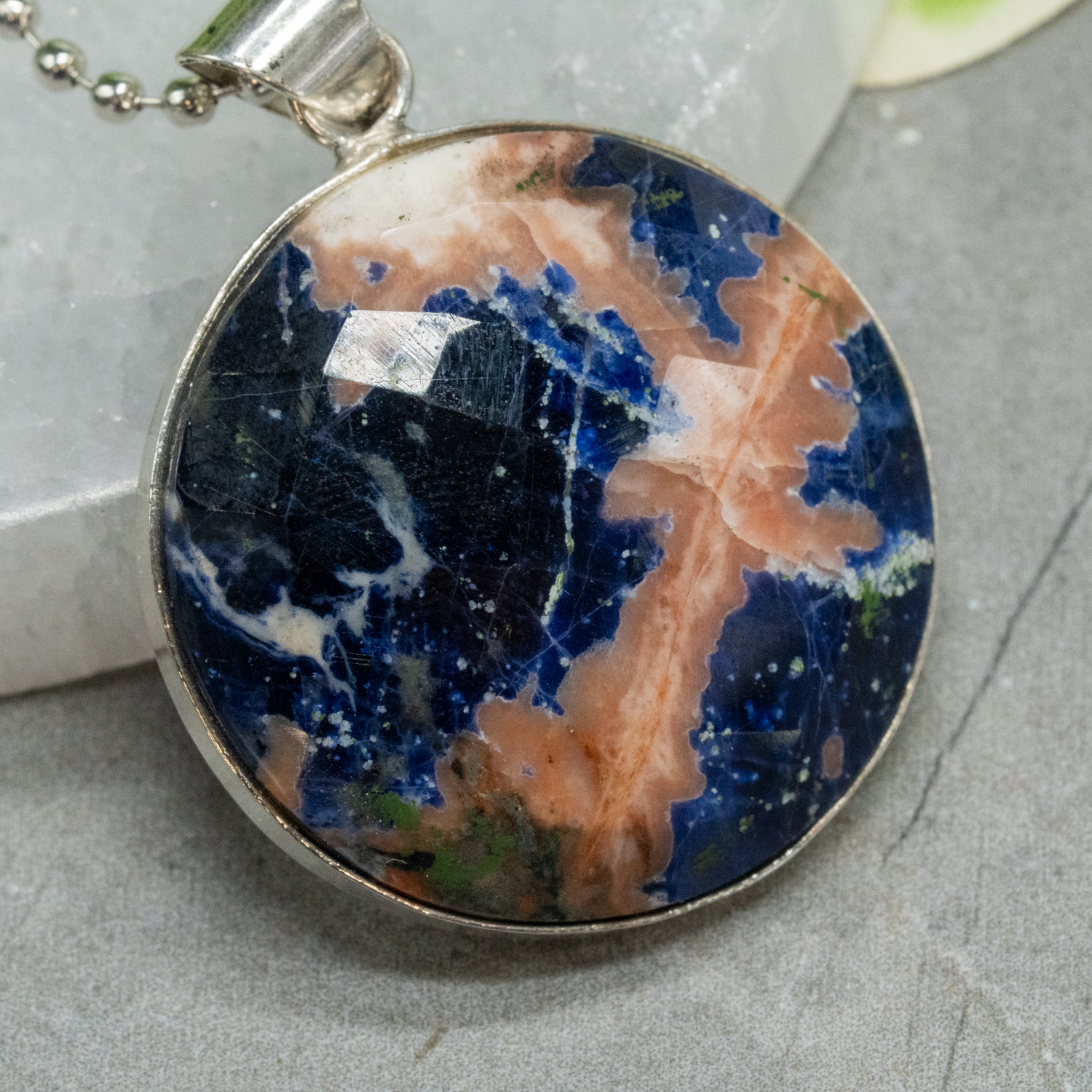 Facetted Sunset Sodalite Necklace #2