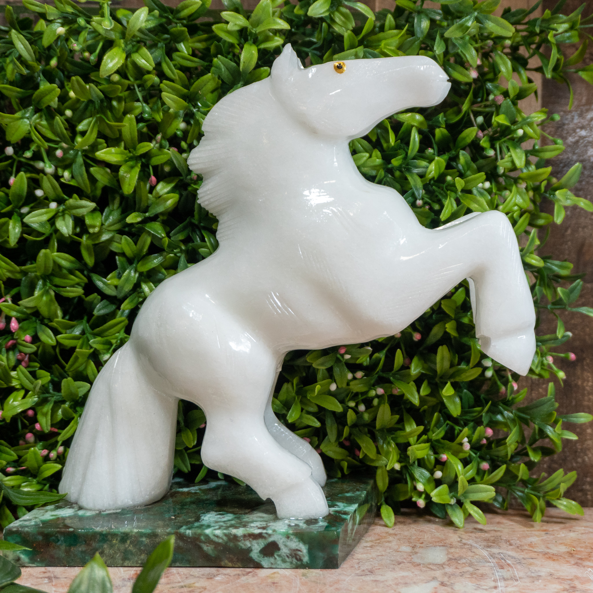 White Calcite Horse