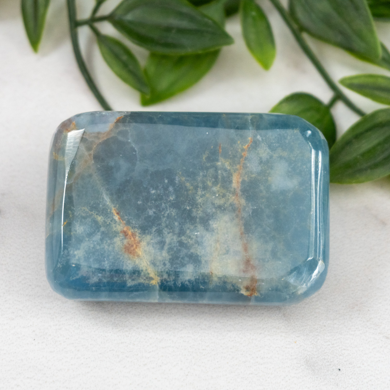 Blue Onyx Palmstone #8