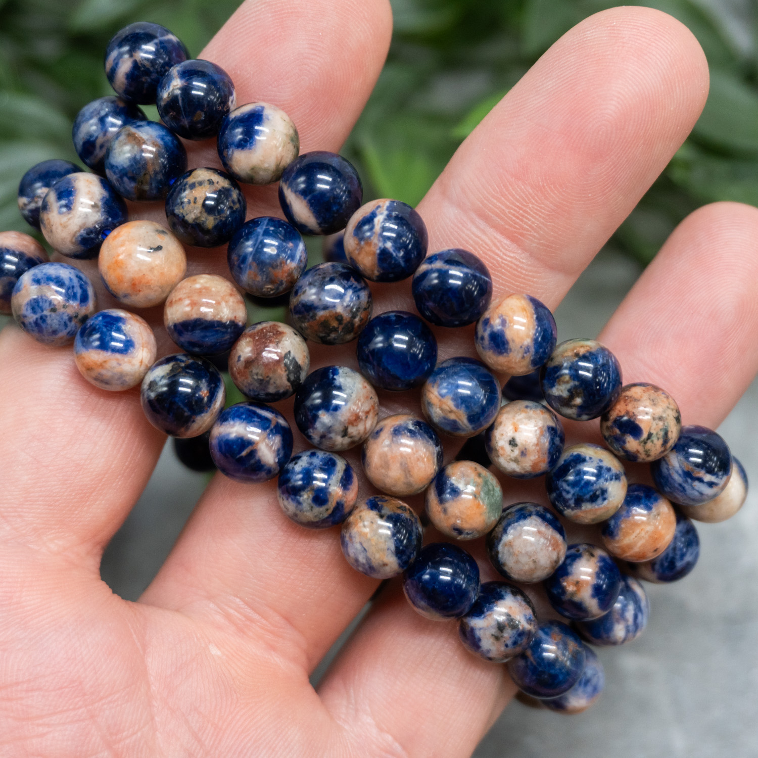 Sunset Sodalite 8mm Bracelet - The Crystal Council