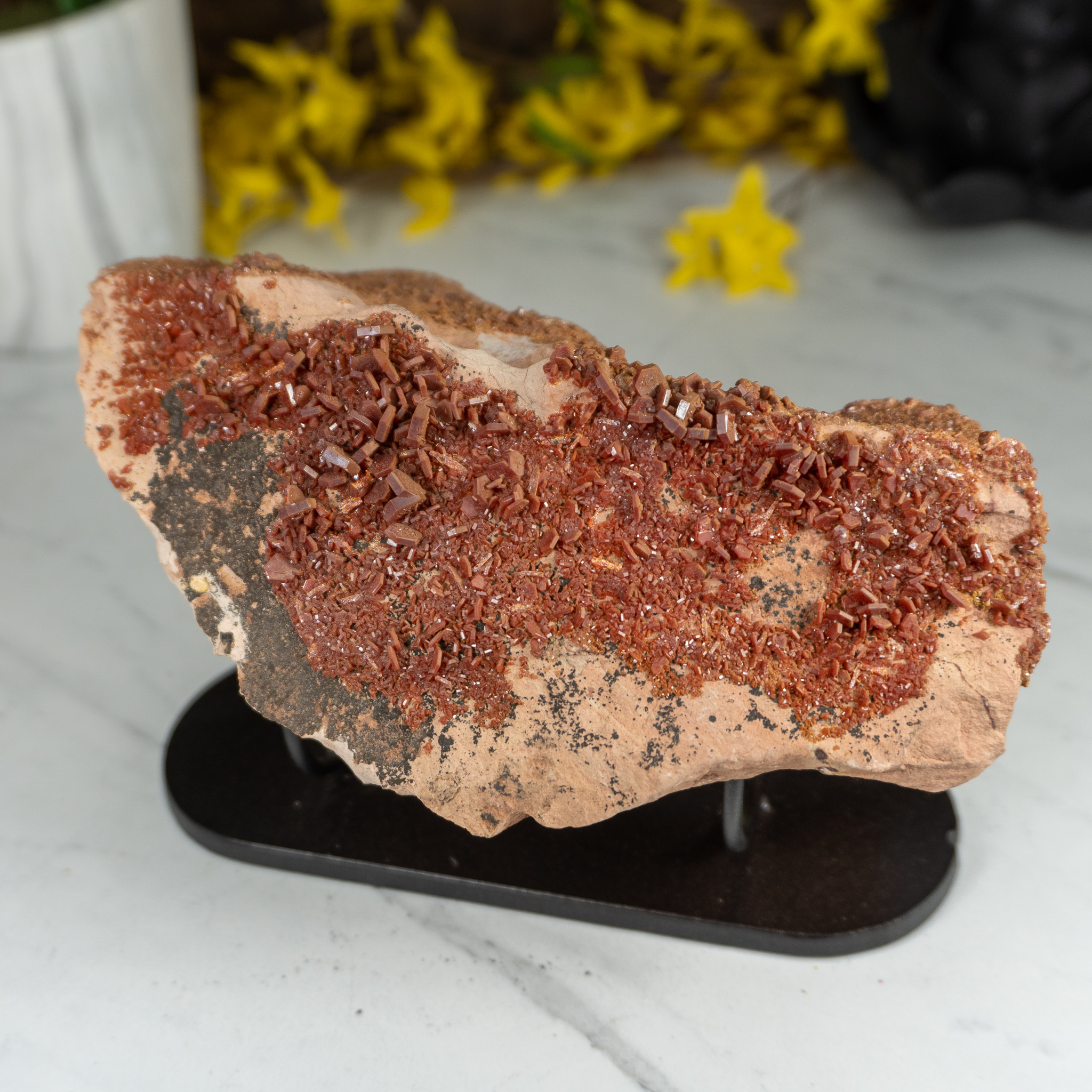 Mounted Vanadinite