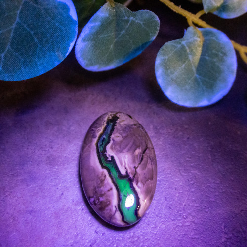 Volcano Agate Palmstone (UV Reactive) #7