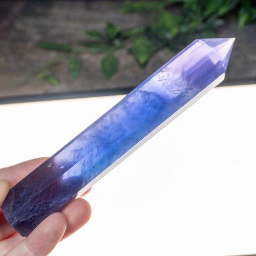 Purple & Blue Fluorite XL Tower #1