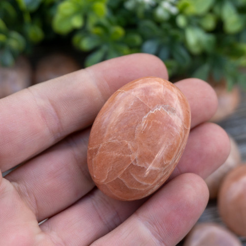 Small Peach Moonstone Palmstone