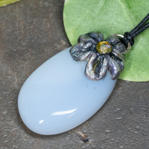 Blue Chalcedony Necklace #1