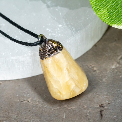 Orangce Calcite Necklace #1