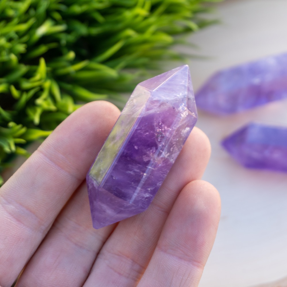 Double Terminated Amethyst Point