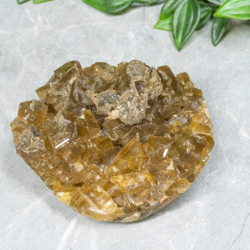 Golden Barite on Fluorite #19