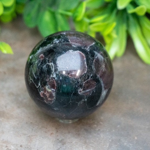 Garnet in Arfvedsonite Sphere #4