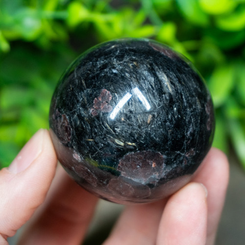 Garnet in Arfvedsonite Sphere #3