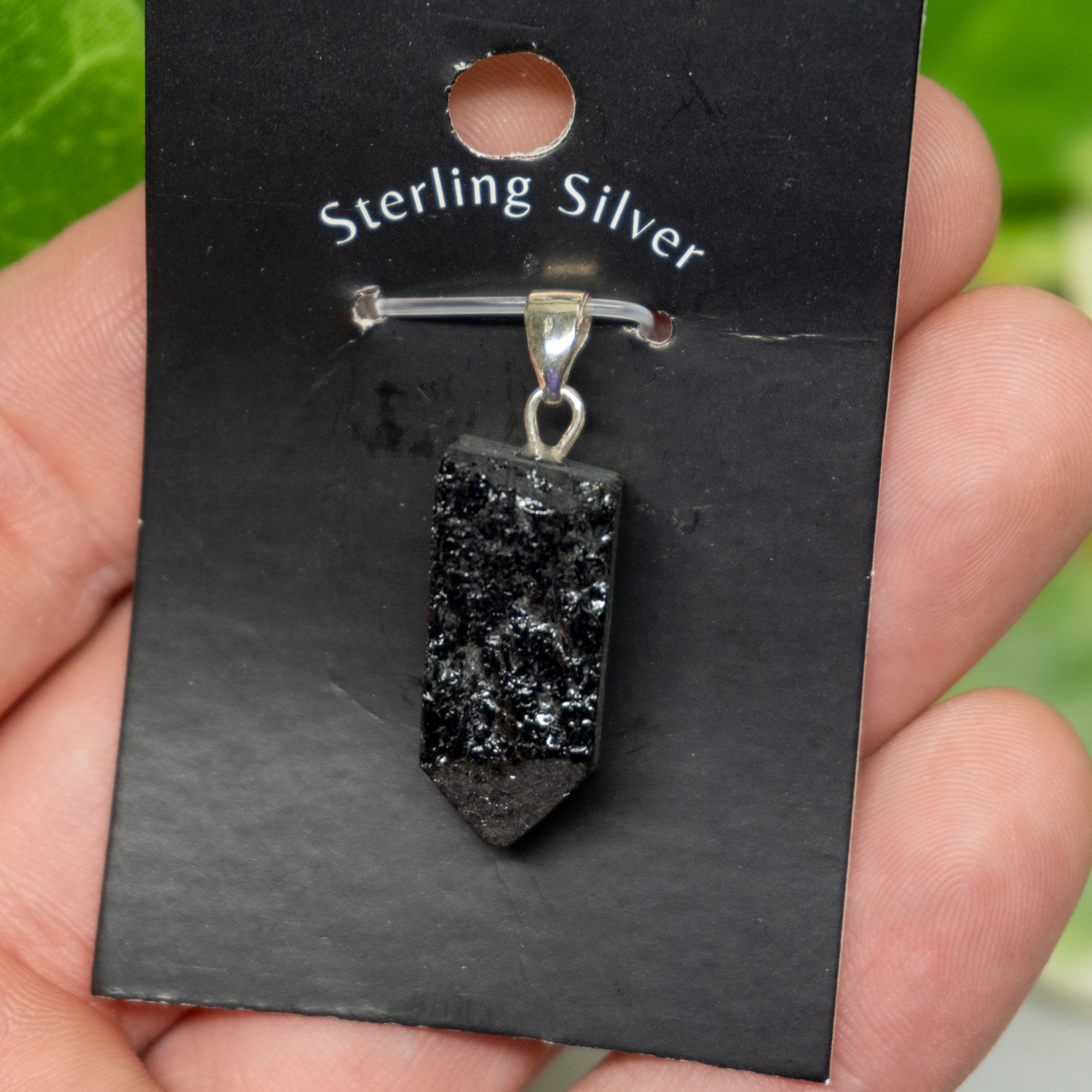 Shungite Point Pendant