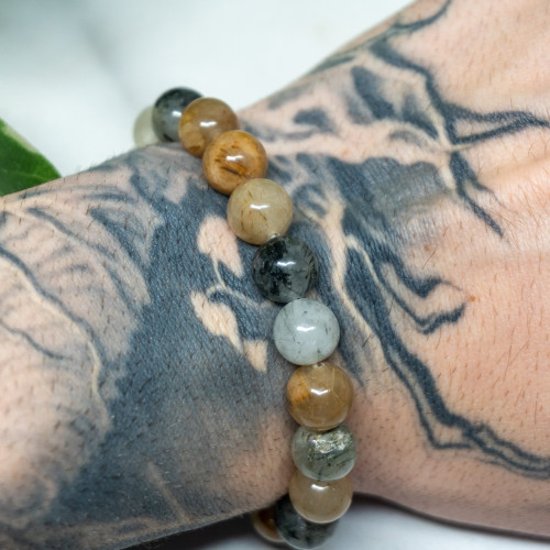 Rutilated Quartz 10mm Bracelet