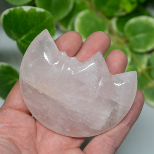 Rose Quartz Moon Face
