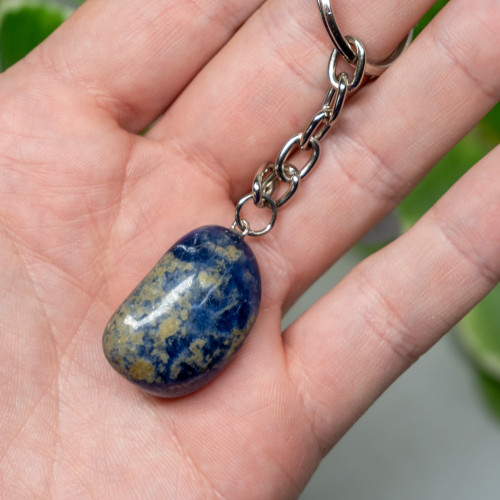 Sodalite Polished Keychain