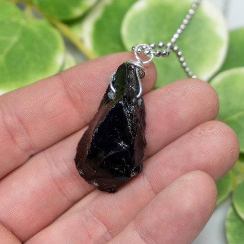 Obsidian Raw Necklace