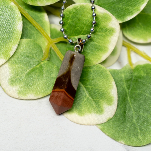 Polychrome Jasper Point Necklace