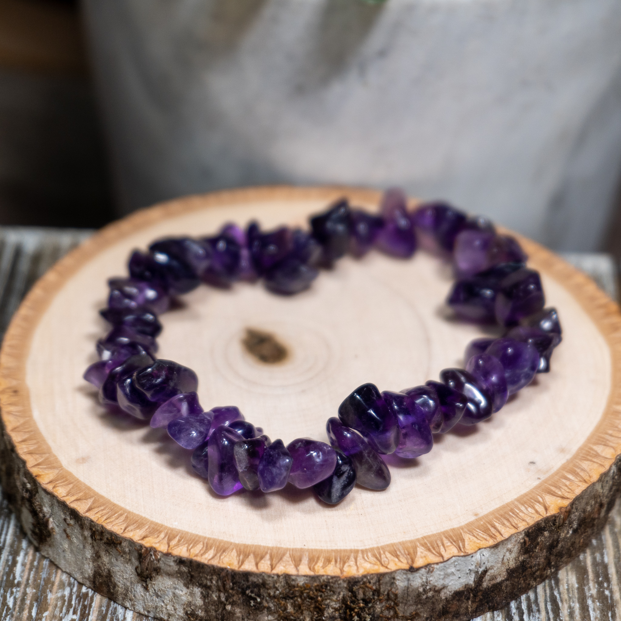Amethyst Chip Bracelet - The Crystal Council
