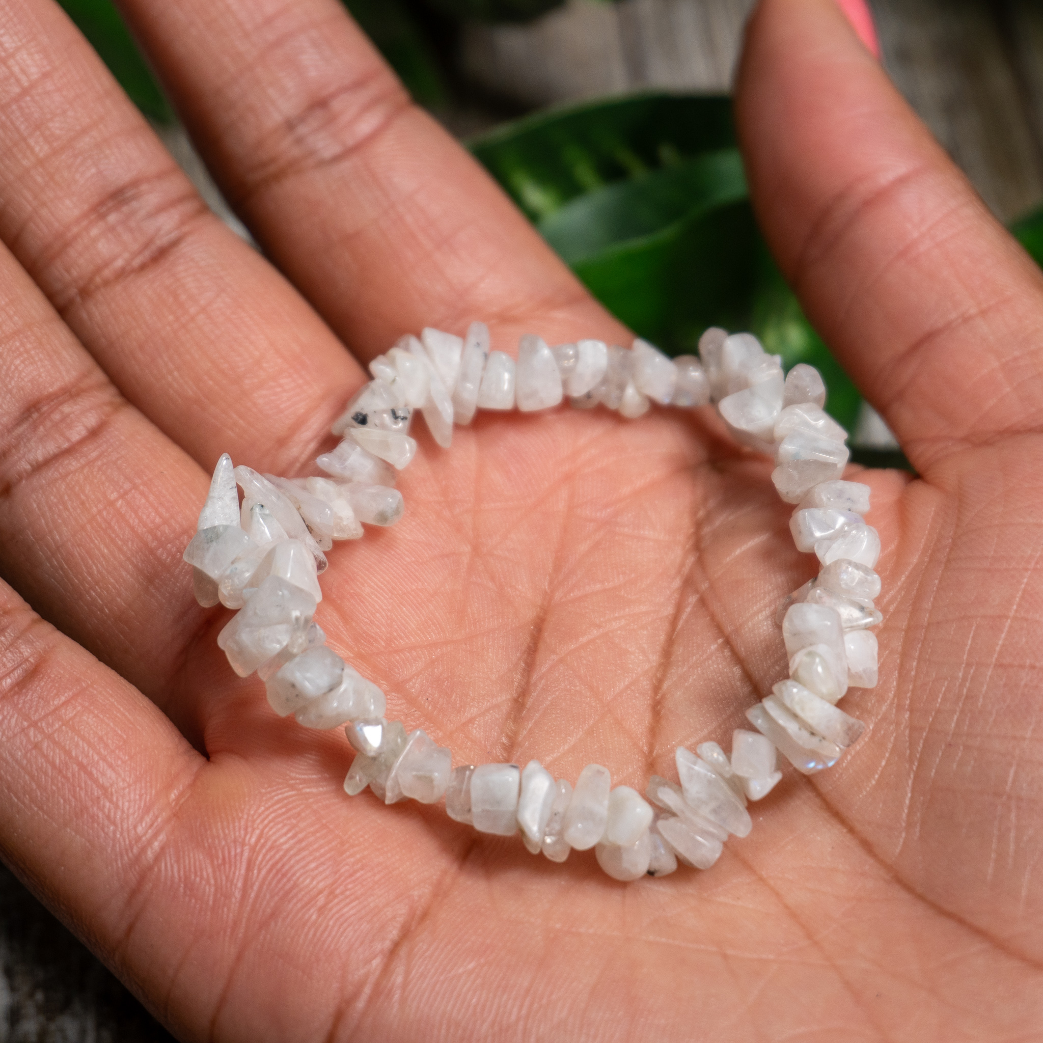 Moonstone Crystal Chip Bracelet A lovely way to receive your healing 