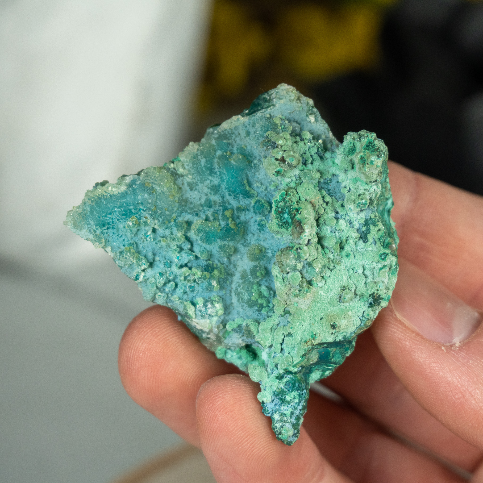 Gem Siclica over Druzy Quartz #1