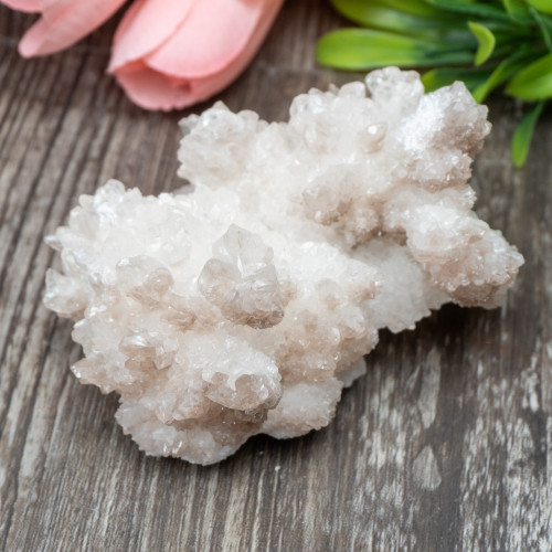 White Aragonite With Iron Inclusions #1