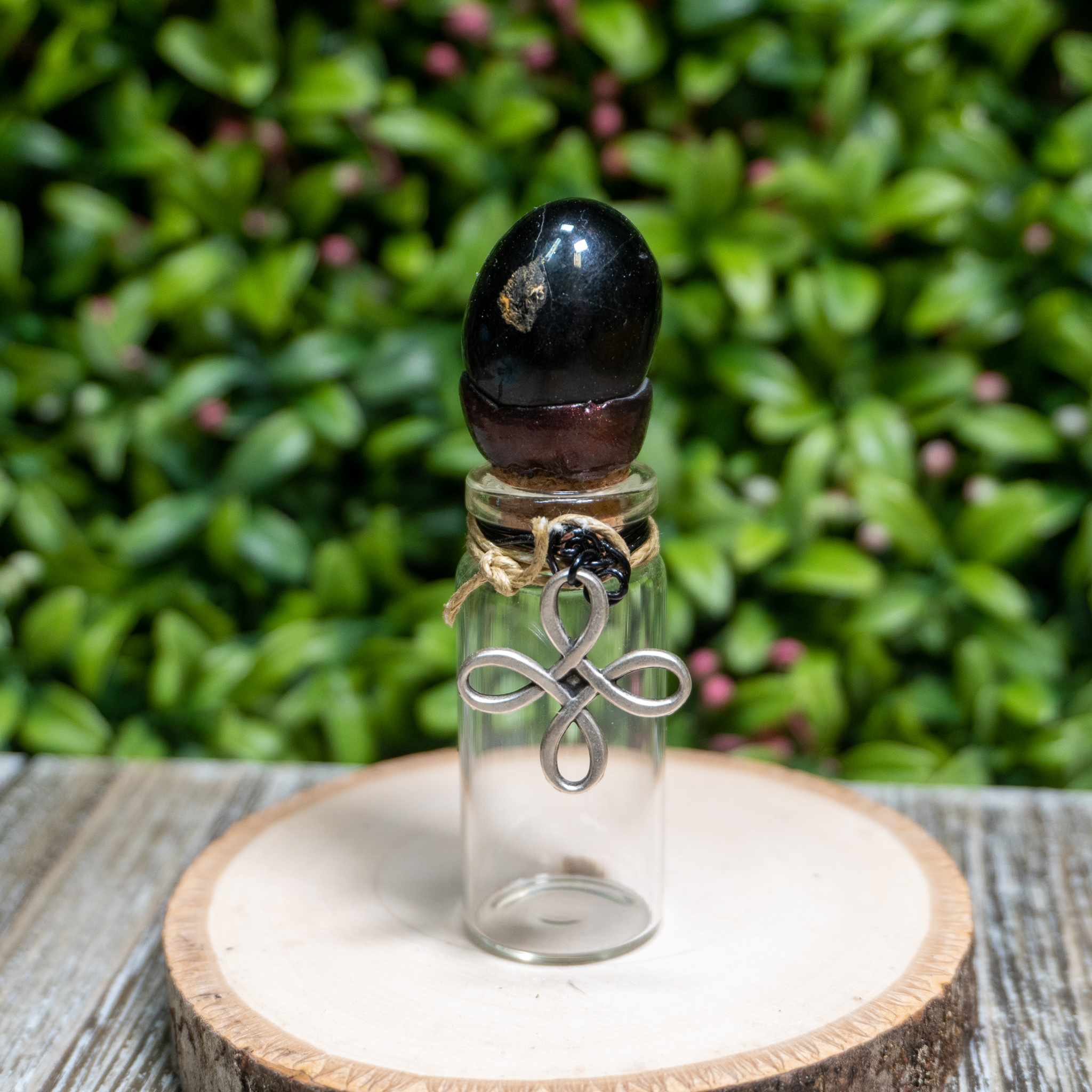 Tumbled Jet Intention Jar