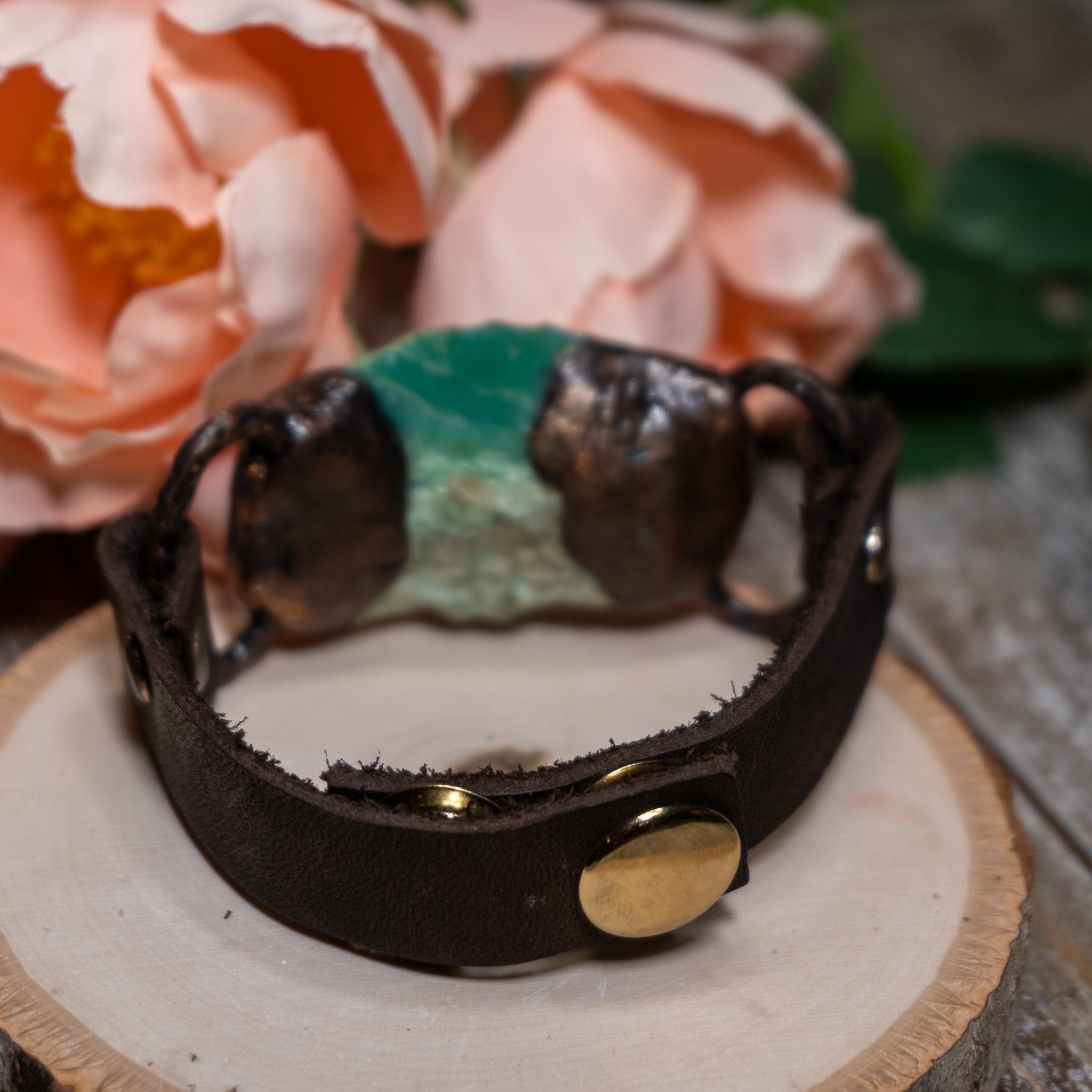 Raw Chrysophrase Bracelet