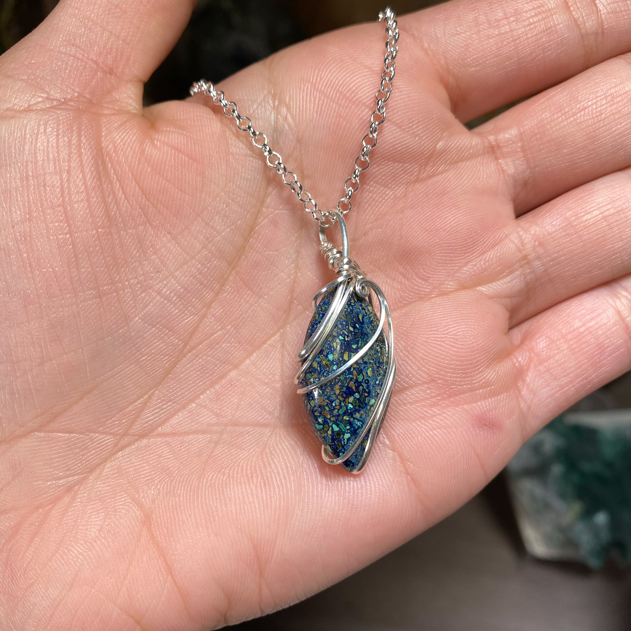 Malachite & Azurite Wire Wrap #1