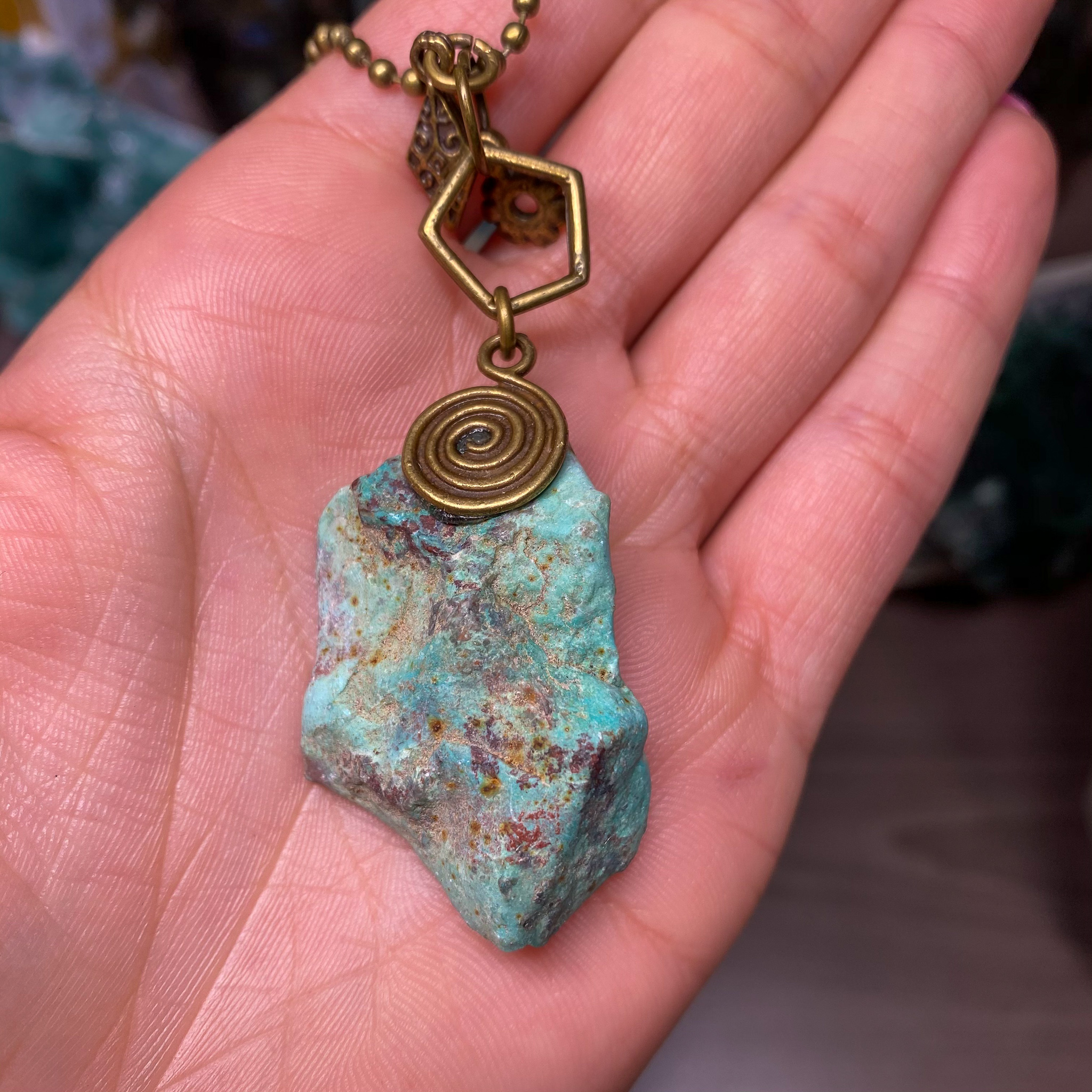 Stabalized Turquoise Pendant