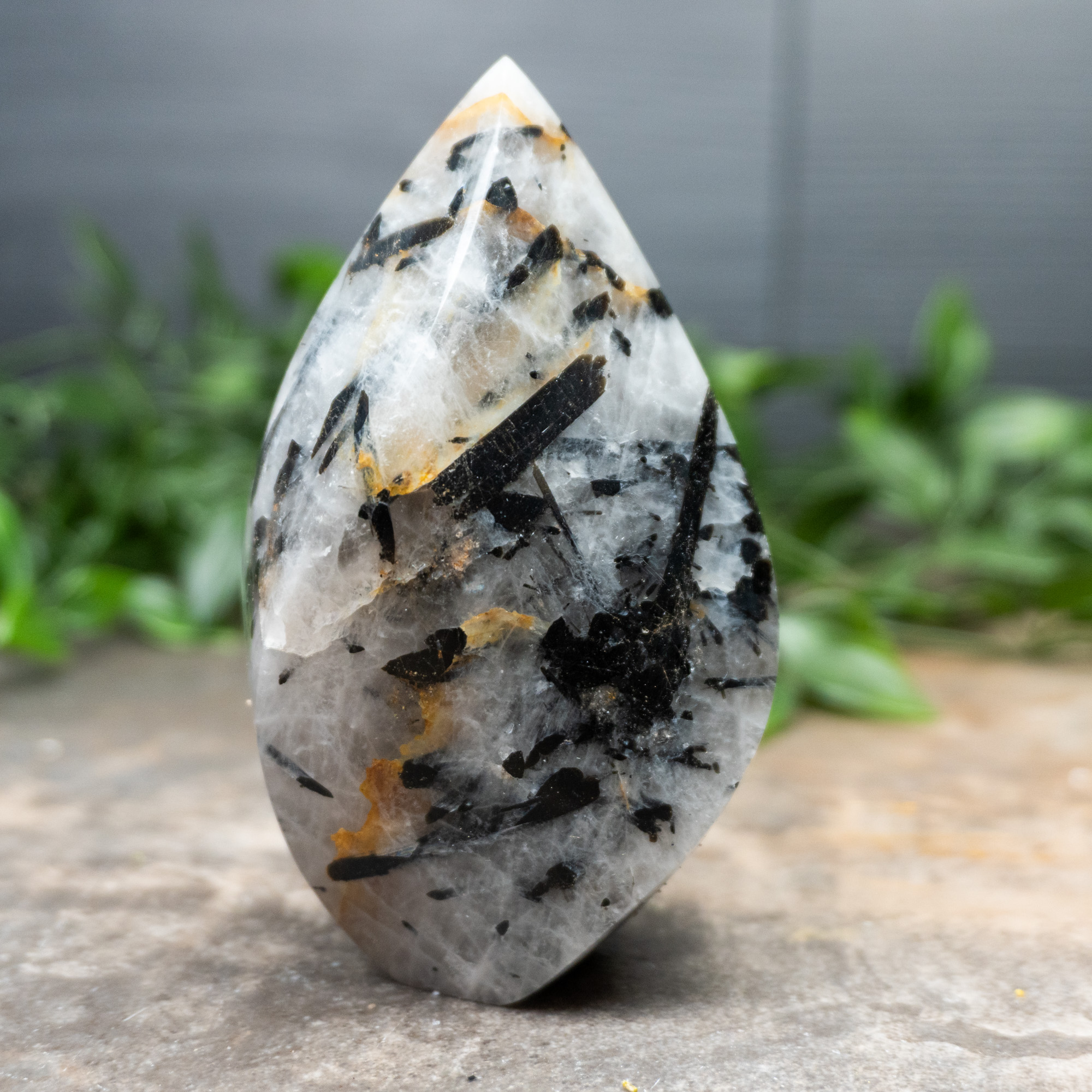 Tourmalinated in Quartz Flame #3