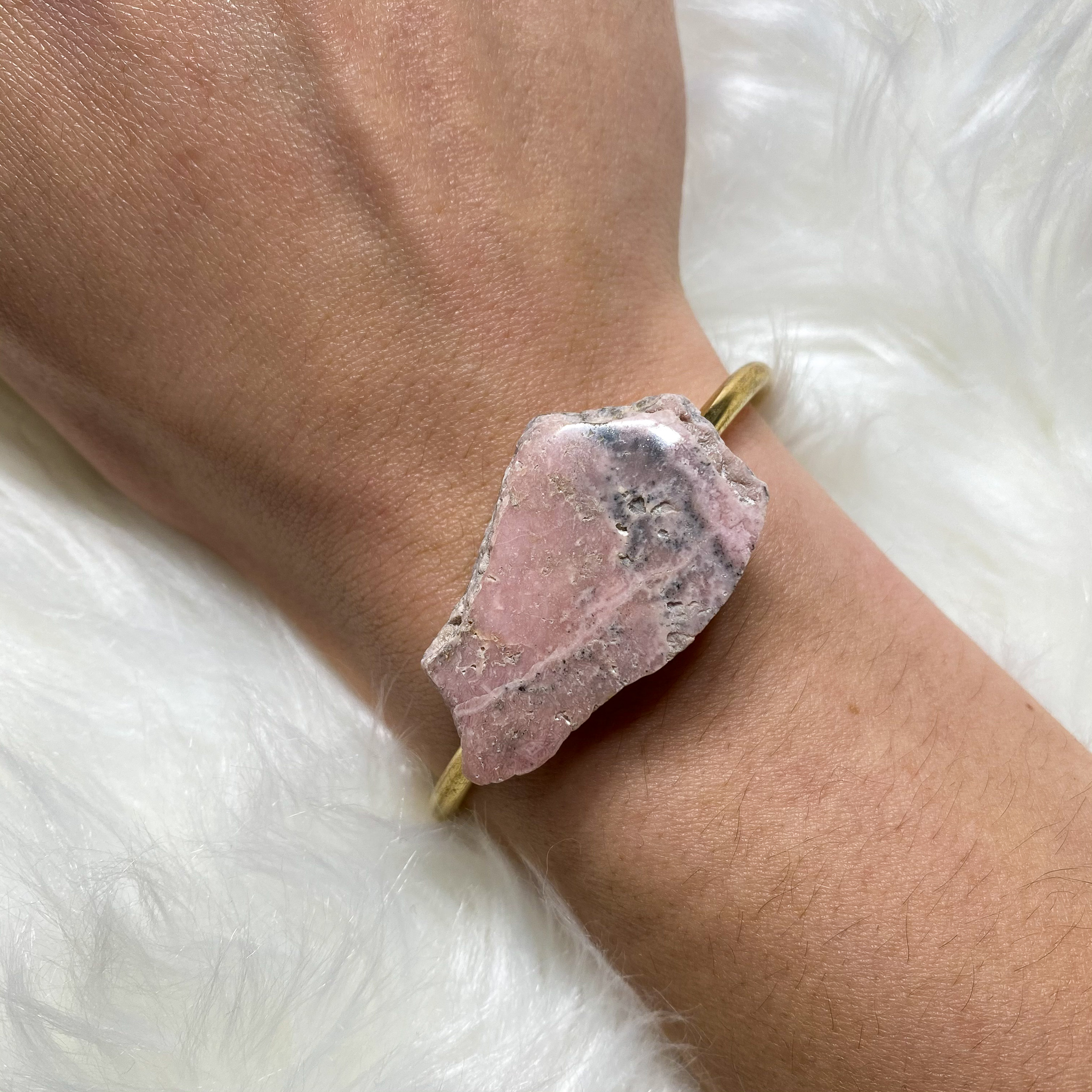 Rhodochrosite #2 Bracelet (Gold)